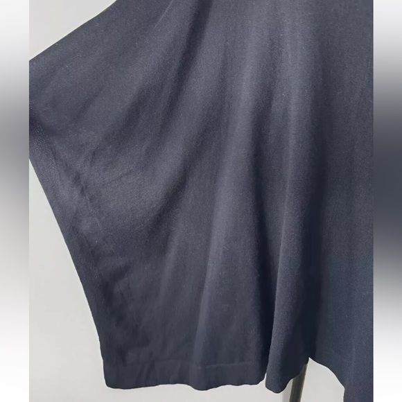 Lane Bryant Black Poncho Sweater Sz 28 Cotton Blend Travel Party Boho Festival - Picture 4 of 6